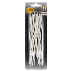 Свечи Волна белые перл с подст 13см12штG